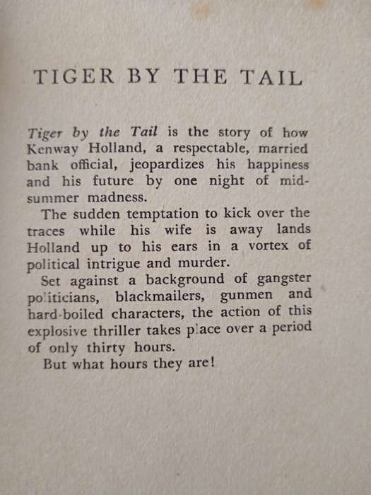 Tiger By The Tail by James Hadley Chase