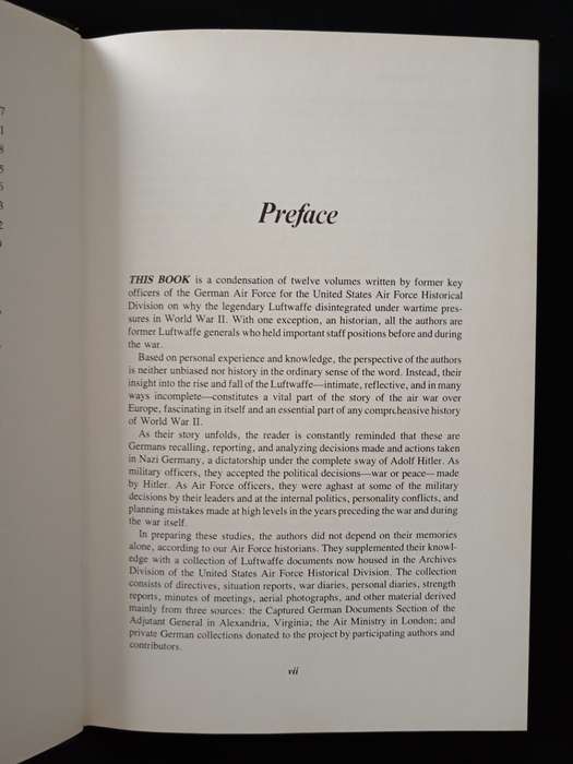 Luftwaffe An analysis by former Luftwaffe generals Edited by Harold Faber