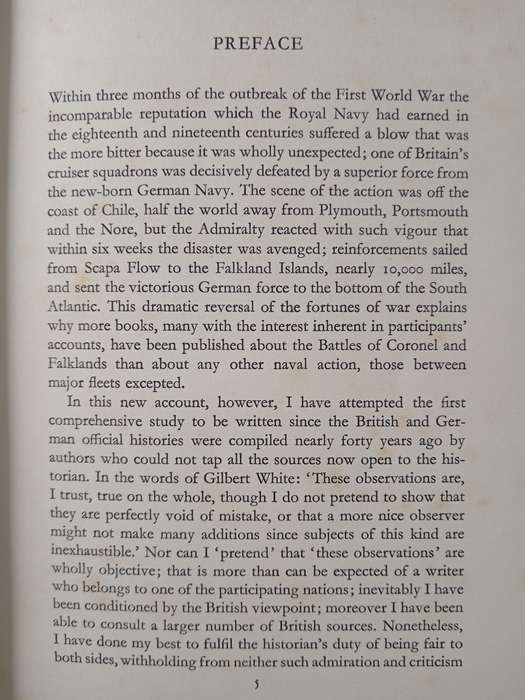 Coronel & The Falklands by Geoffrey Bennett