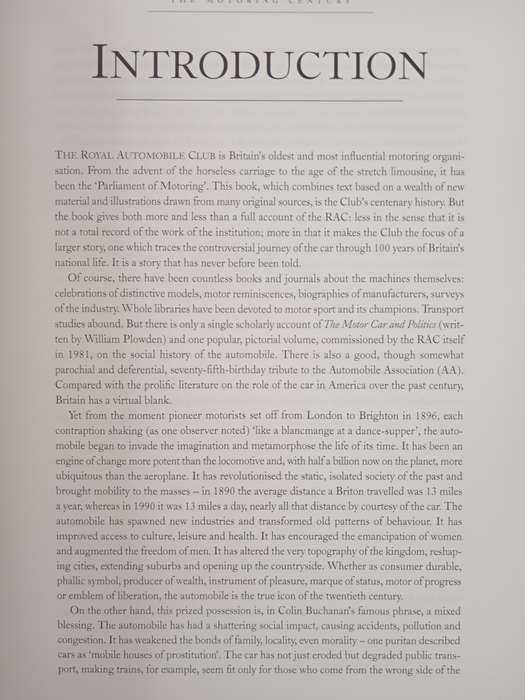 The Motoring Century by Piers Brendon