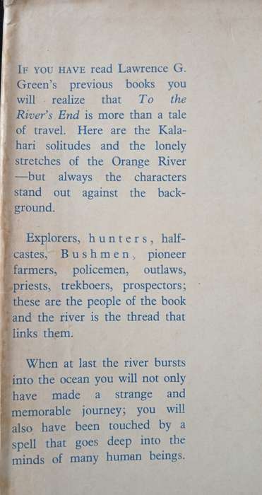 To the River`s End by Lawrence G Green
