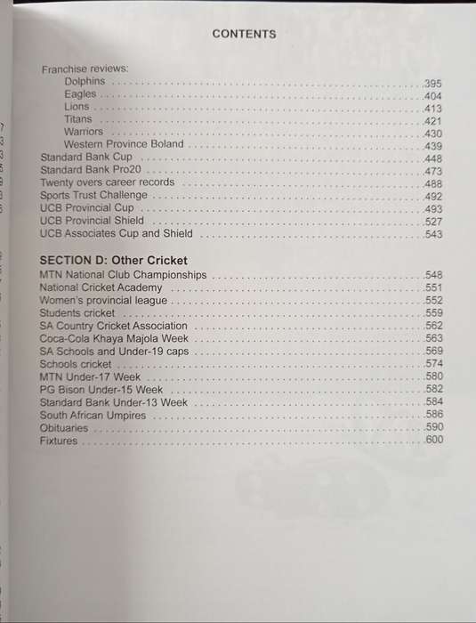 SA Cricket Annual 2005 Edited by Colin Bryden