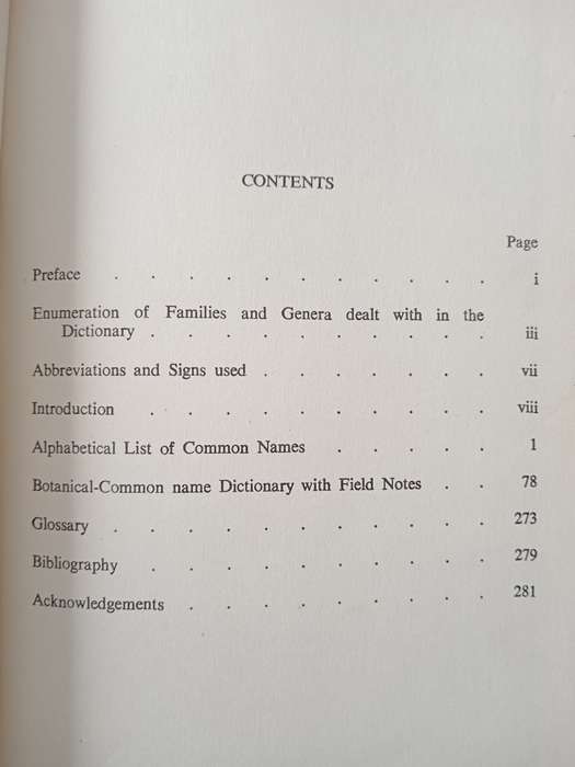 Rhodesian Botanical Dictionary of African & English Plant Names by H Wild