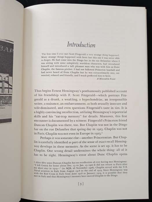 Scott & Ernest The Fitzgerald Hemingway Friendship by Matthew J Bruccoli