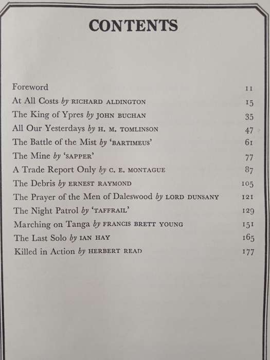 Short Stories of the First World War An anthology edited by George Bruce