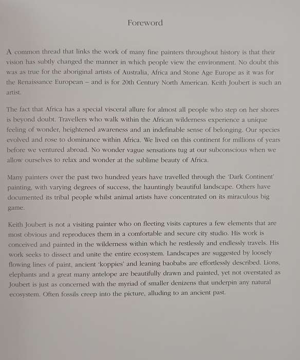 Keith Joubert Edited & Designed by Grania Ogilvie