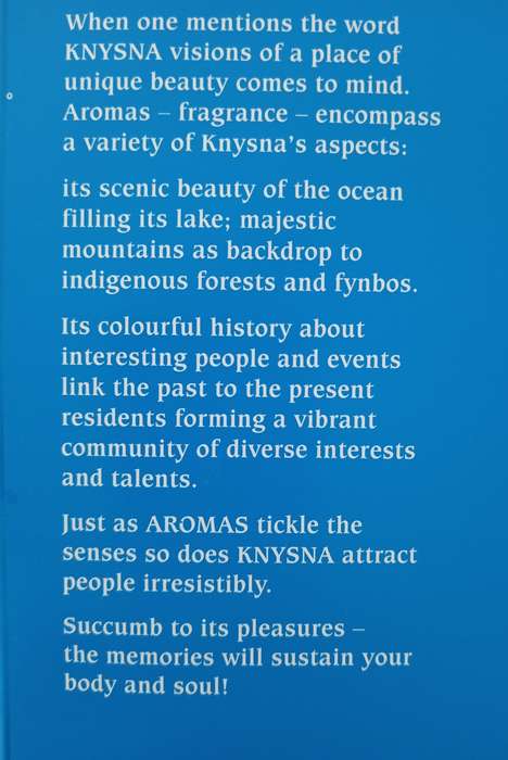 Aromas of Knysna Compiled by Jo Davis