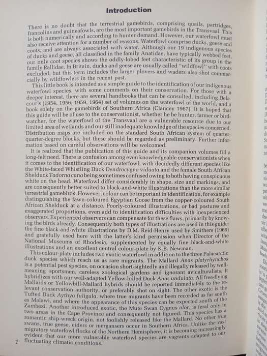 A Guide to the Waterfowl of the Transvaal by P Le S Milstein