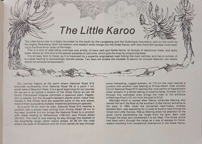 The Little Karoo Treasury of Travel Series 1 by TV Bulpin