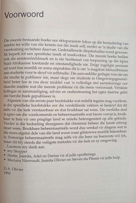 Gesondheidsgevaarlike Insekte by DA Olivier