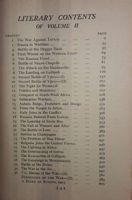 A Popular History Of The Great War - Edited by Sir J A Hammerton