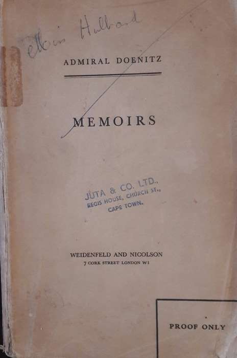 Memoirs - Admiral Doenitz