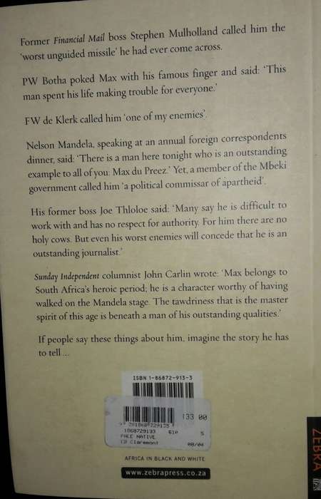 Pale Native - Max Du Preez