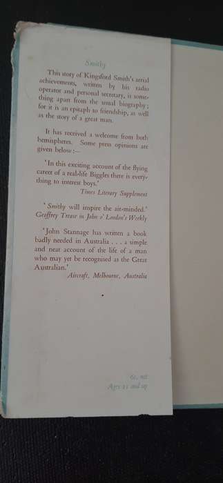 Smithy - The Story of Sir Charles Kingsford Smith by John Stannage