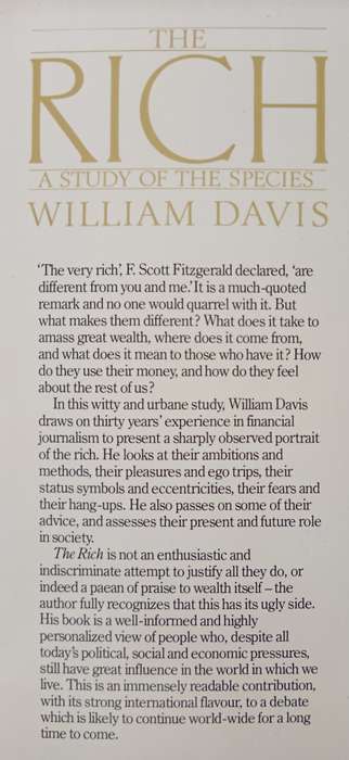The Rich A Study of the Species by William Davis