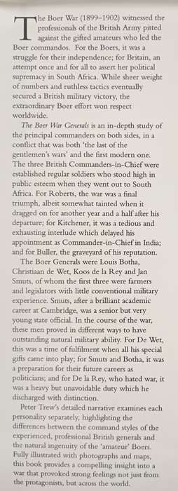 The Boer War Generals by Peter Trew