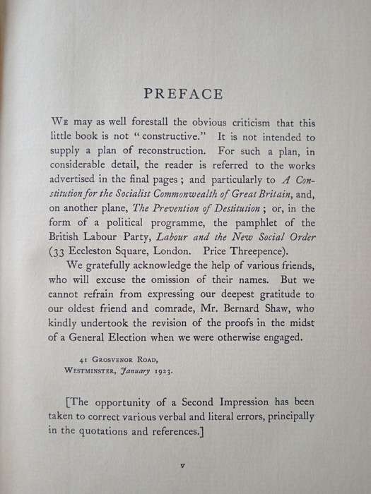 The Decay of Capitalist Civilisation by Sidney & Beatrice Webb