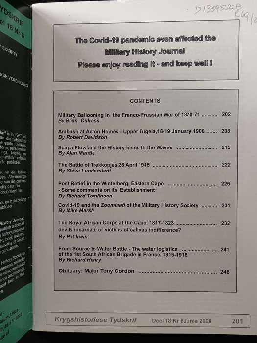Military History Journal/Krygshistoriese Tydskrif