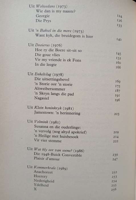 Hennie Aucamp in Een Kraal Compiled by Elize Botha