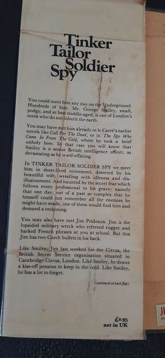 Tinker Tailor Soldier Spy by Le Carré - First Edition