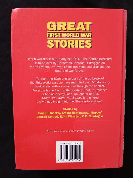 Great First World War Stories by Maughan, Hemingway, Wharton, Saki Remarque & Montague