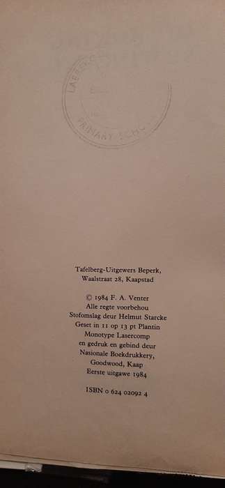 Die Koning se Wingerd by F.A. Venter - First Edition