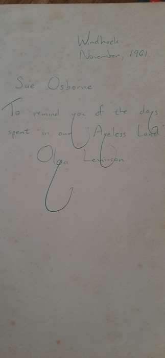 The Ageless Land by Olga Levinson (Signed and inscribed by author)