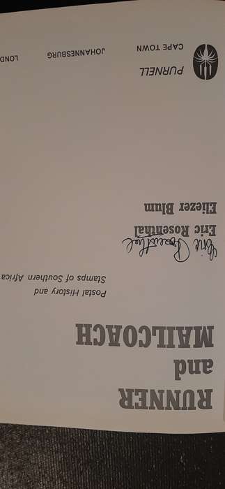Runner & Mailcoach by Eric Rosenthal (signed) and Eliezer Blum