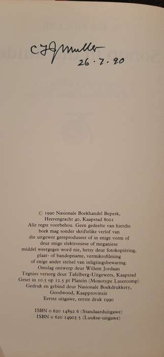 Sonop in die Suide by C.F.J. Muller (Signed)