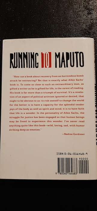 Running to Maputo by Albie Sachs (Signed and inscribed by author)
