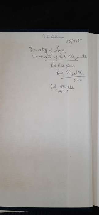 Discrimination in the Constitutions of the World by Eschel Rhoodie (Signed A.C. Cilliers)