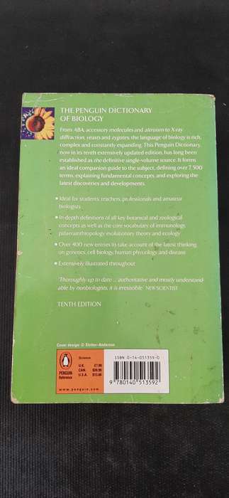 The Penguin Dictionary of Biology - Tenth Edition by M. Thain and M. Hickman