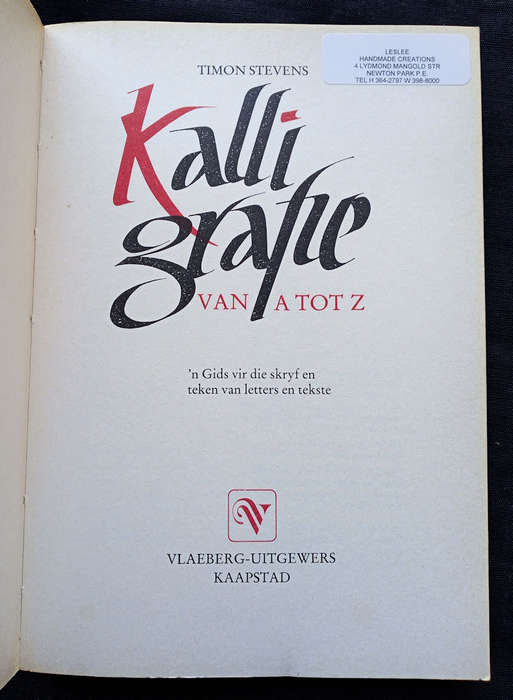 Kalligrafie van A tot Z deur Timon Stevens