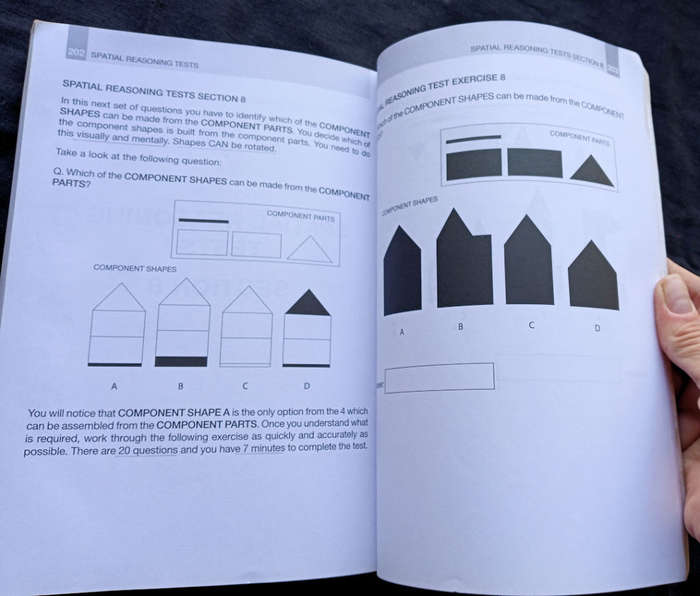 Spatial reasoning tests