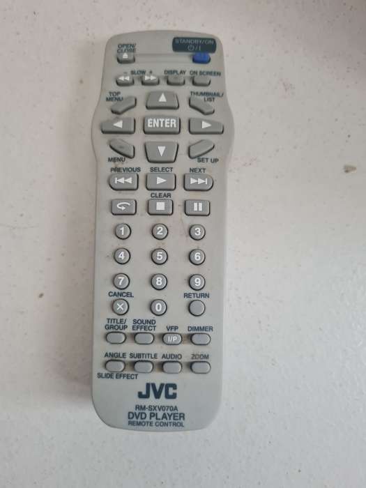 JVC RM-SXV070A DVD PLAYER REMOTE CONTROL