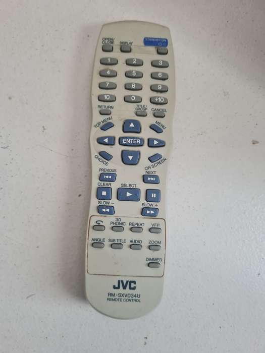 JVC RM-SXV034U OLD MODEL DVD REMOTE CONTROL