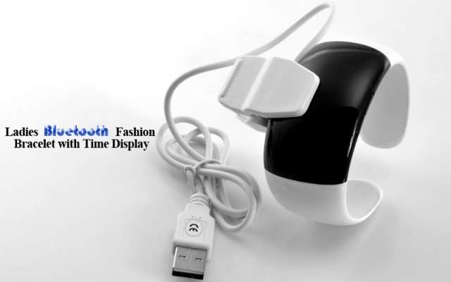 Ladies Bluetooth Fashion Bracelet with Time Display (Call/Distance Vibration, Caller ID) - B42