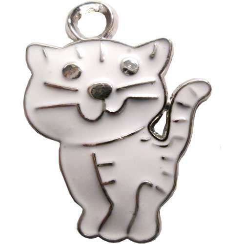 Kitty Enamelled Charm 23mm