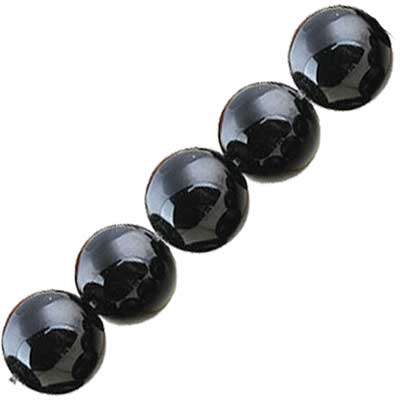 Black Agate Round Bead 10mm