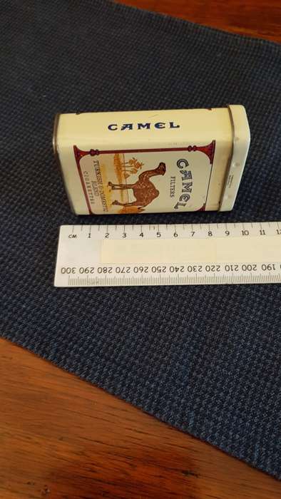 Empty cigarette Tin. 1x Camel Filter flip top cigarette tin.