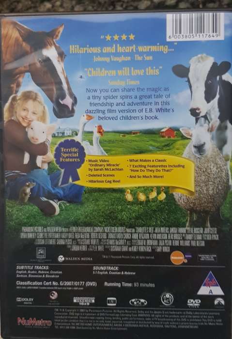Kids DVD   Charlottes Web. Good, clean condition.