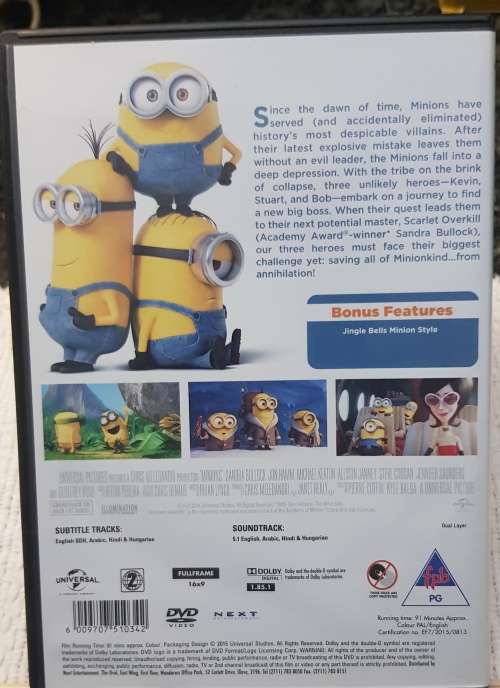 Kids DVD  Minions. Good, clean condition.