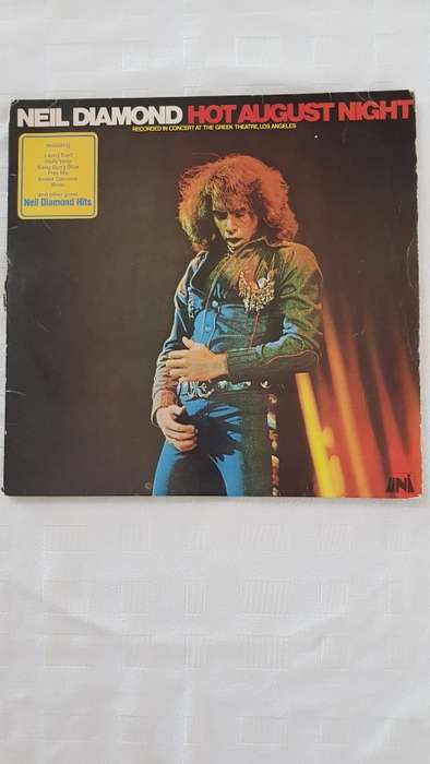 Vintage Vinyl Music LP Records. Title: Neil Diamond, Hot August Night double Album