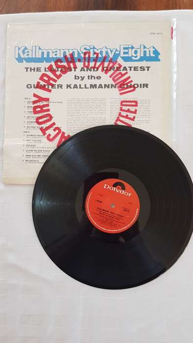 Vintage Vinyl Music LP Records. Title: Kallmann Sixty-Eight, (German)