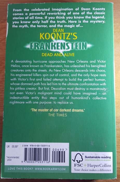 Frankenstein - Dean Koontz   Book Three Dead and Alive