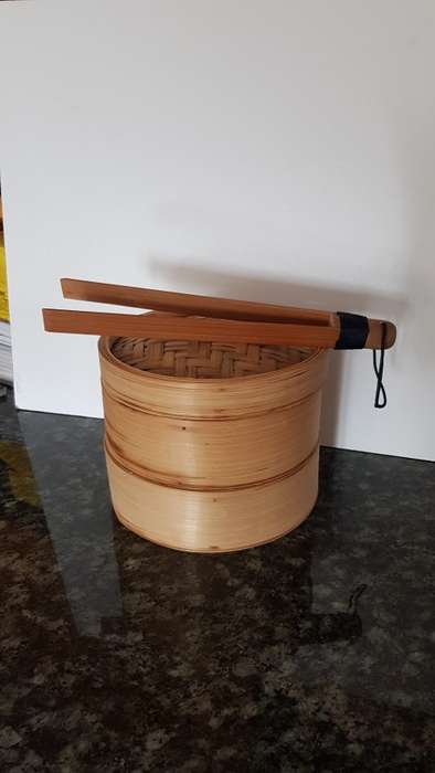 Chinese Rice Steamer.  Bamboo rice steamer