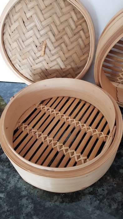 Chinese Rice Steamer.  Bamboo rice steamer