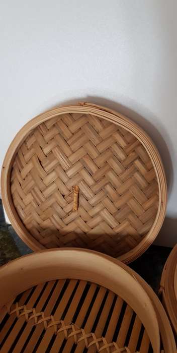Chinese Rice Steamer.  Bamboo rice steamer