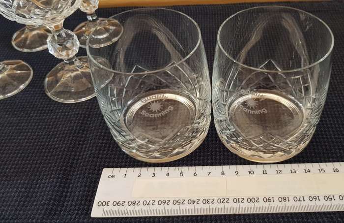 Glasses: Set of mixed Chrystal Glasses. 11 pce