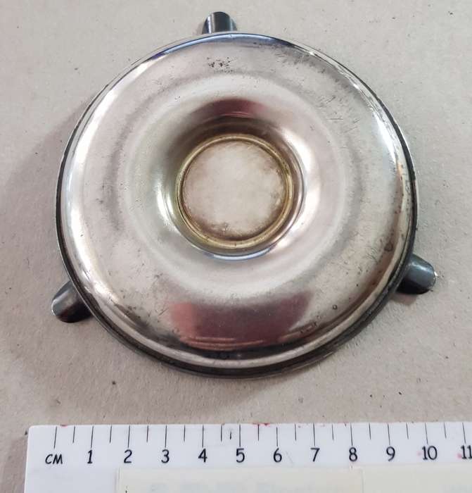 Vintage Silver Ashtray souvenir  Lourenço Marques Railway Station.